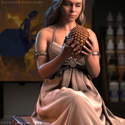 Daenerys Statue 3D-Printed Kit
