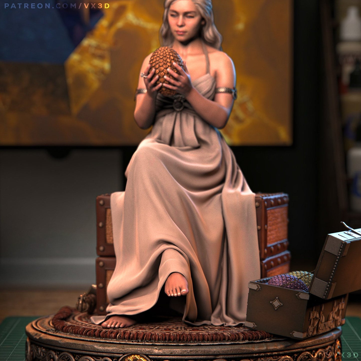 Daenerys Statue 3D-Printed Kit