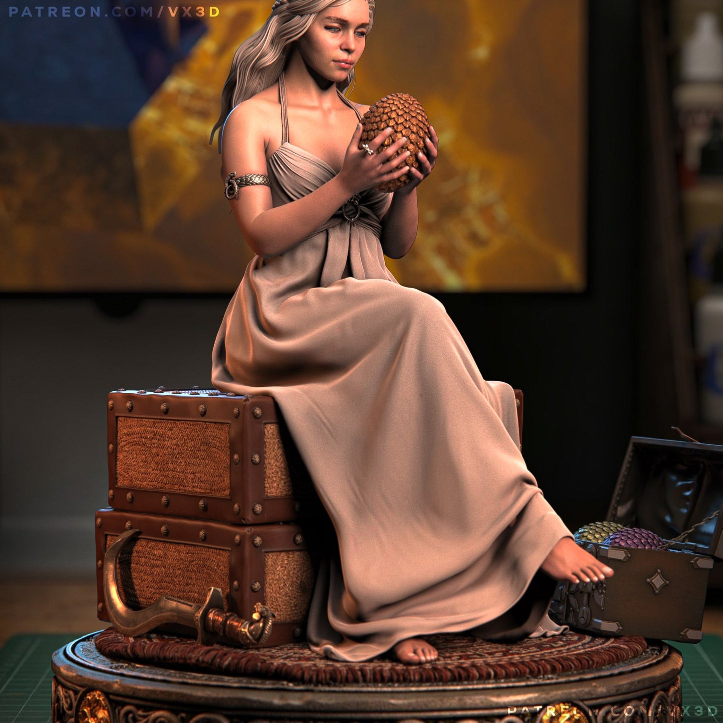 Daenerys Statue 3D-Printed Kit