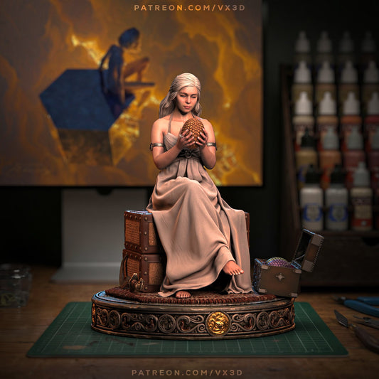 Daenerys Statue 3D-Printed Kit
