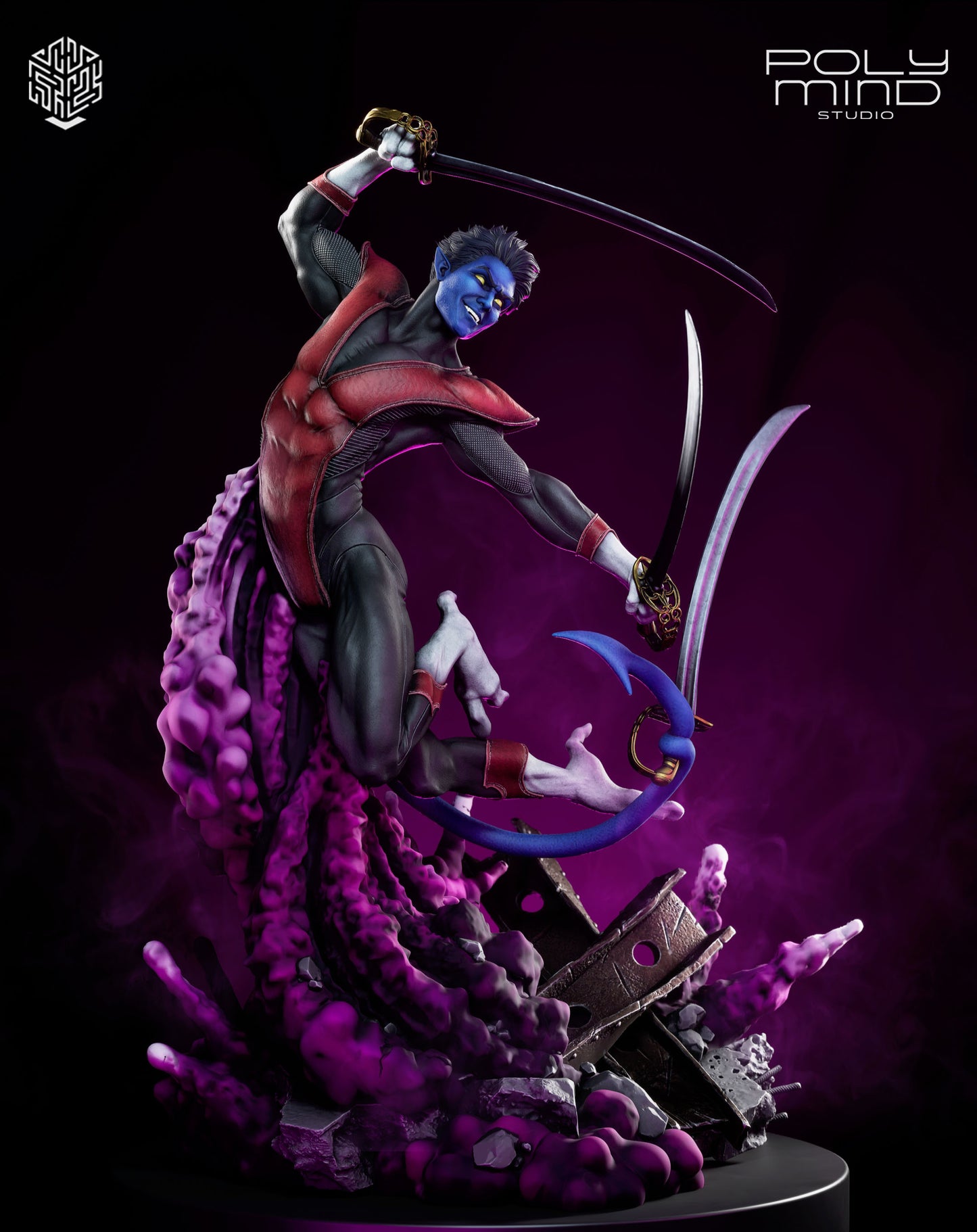 Nightcrawler Statue 3D-Printed Kit