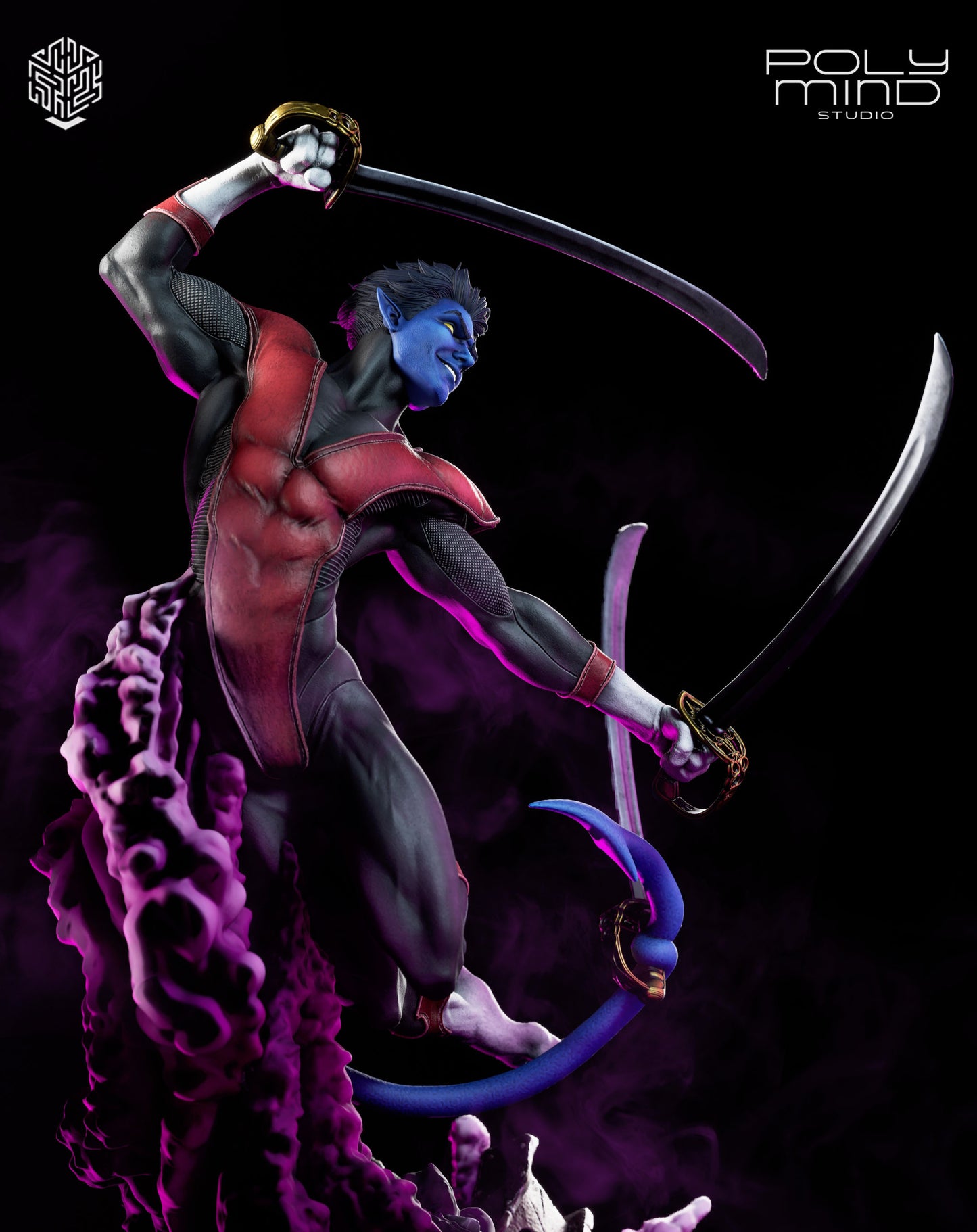 Nightcrawler Statue 3D-Printed Kit