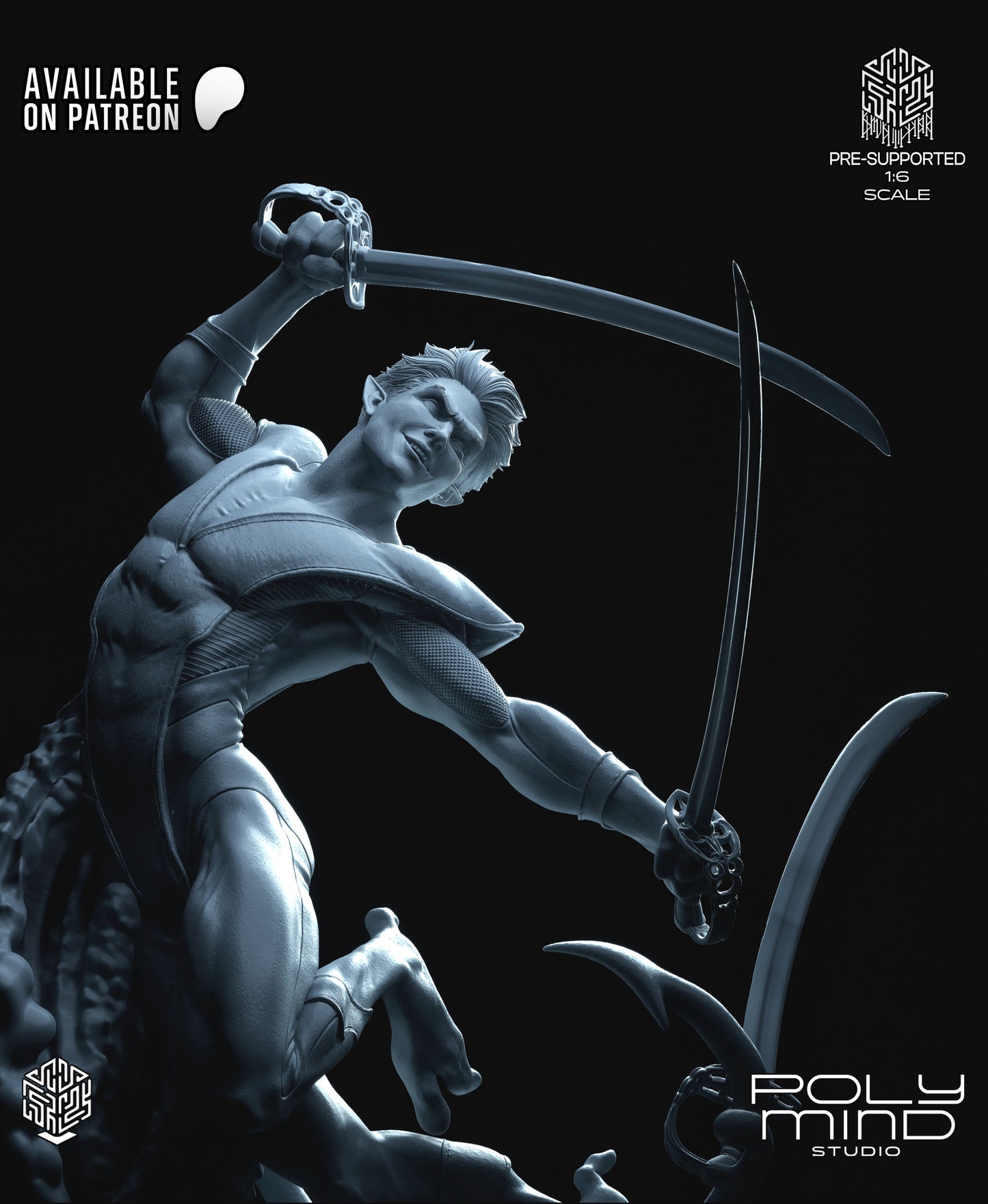 Nightcrawler Statue 3D-Printed Kit