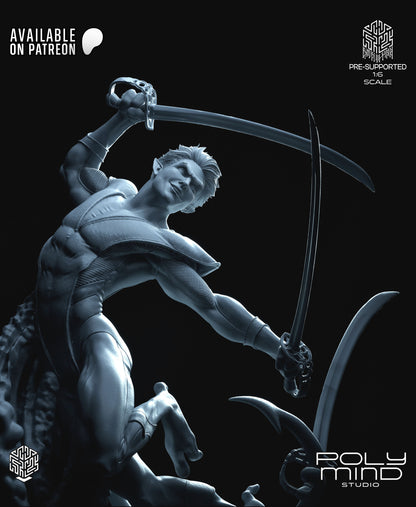 Nightcrawler Statue 3D-Printed Kit