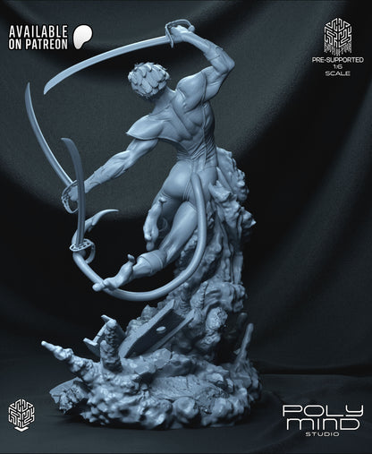 Nightcrawler Statue 3D-Printed Kit