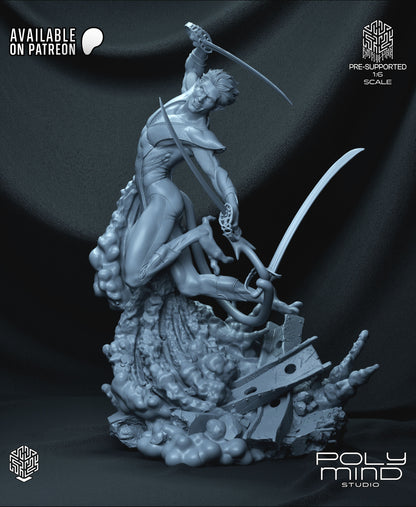 Nightcrawler Statue 3D-Printed Kit
