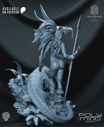 Vulture Queen Statue 3D-Printed Kit