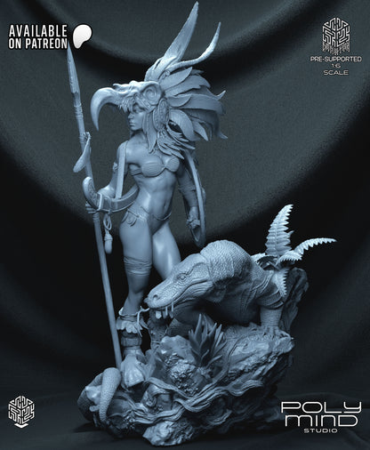 Vulture Queen Statue 3D-Printed Kit