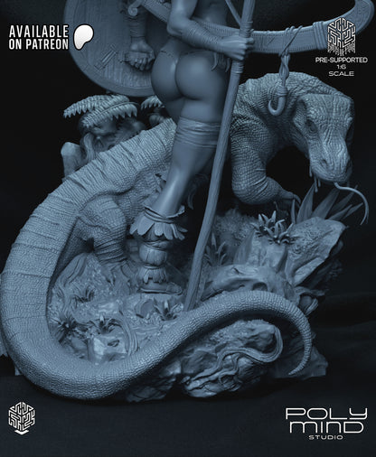 Vulture Queen Statue 3D-Printed Kit