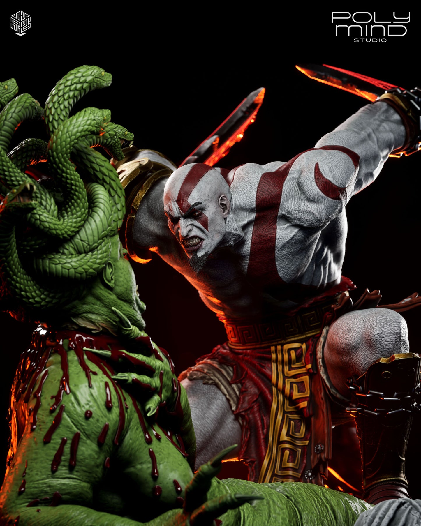 Kratos Statue 3D-Printed Kit