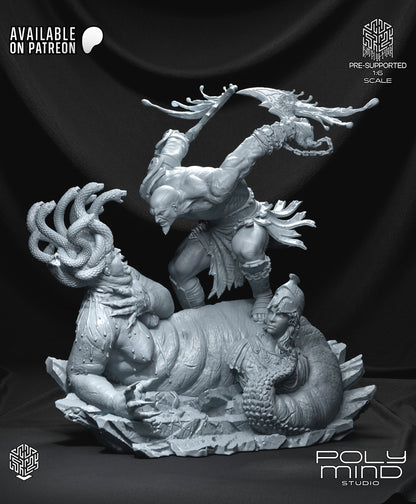 Kratos Statue 3D-Printed Kit