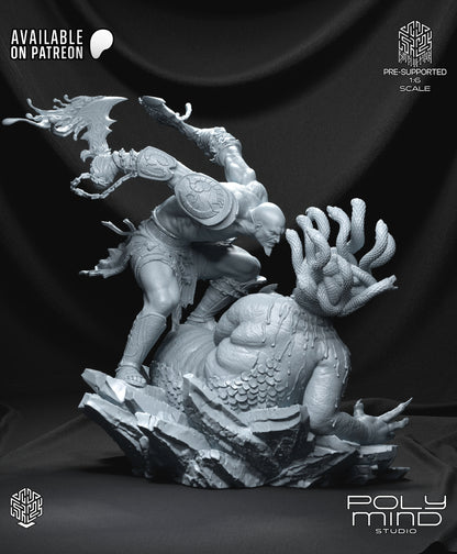 Kratos Statue 3D-Printed Kit