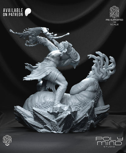Kratos Statue 3D-Printed Kit