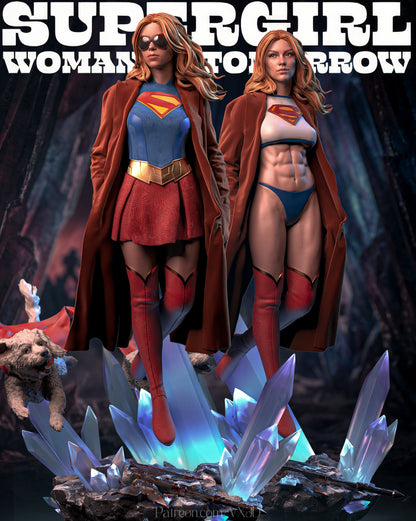 Supergirl Statue 3D-Printed Kit