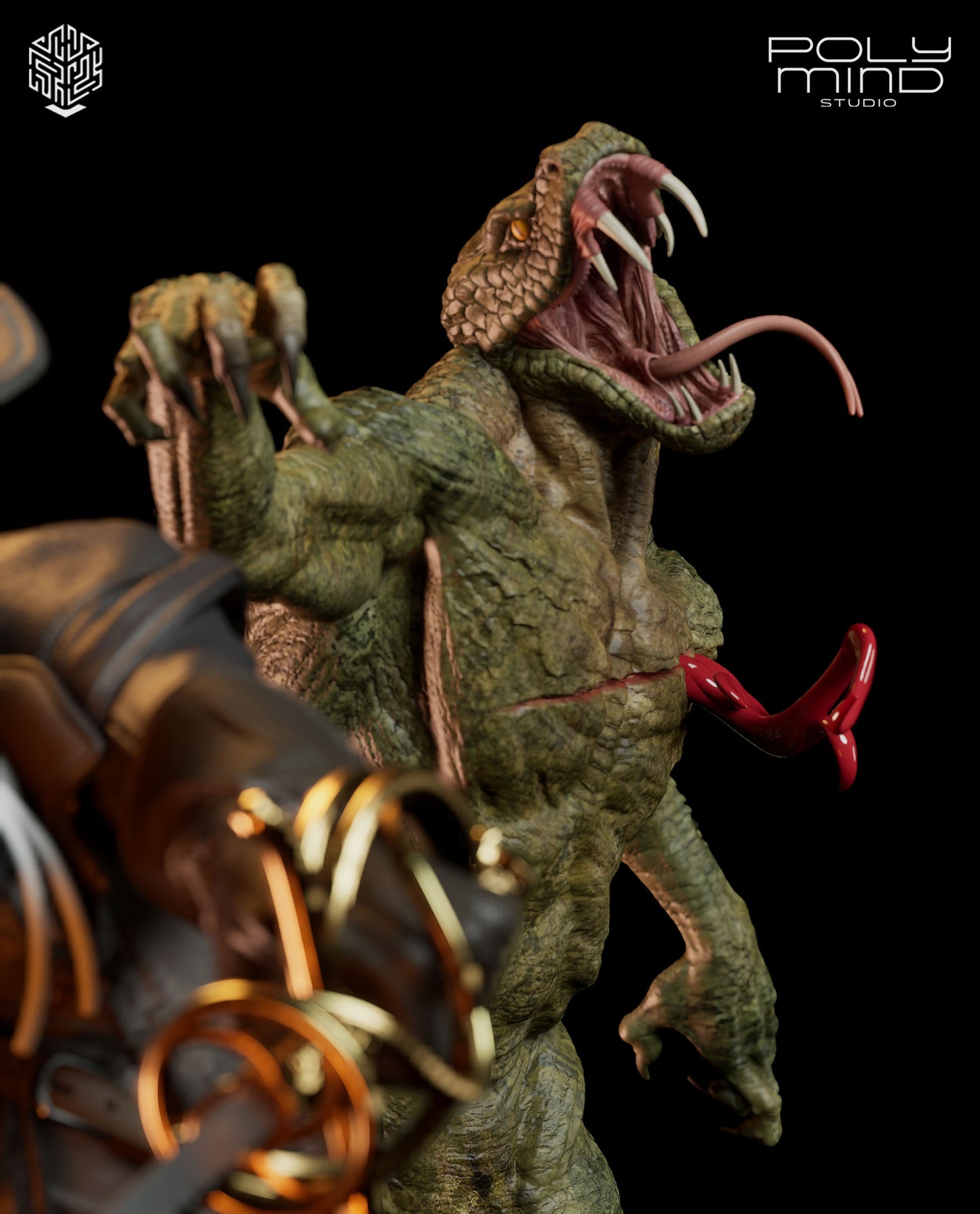 Solomon Kane Statue 3D-Printed Kit
