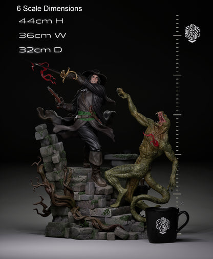 Solomon Kane Statue 3D-Printed Kit