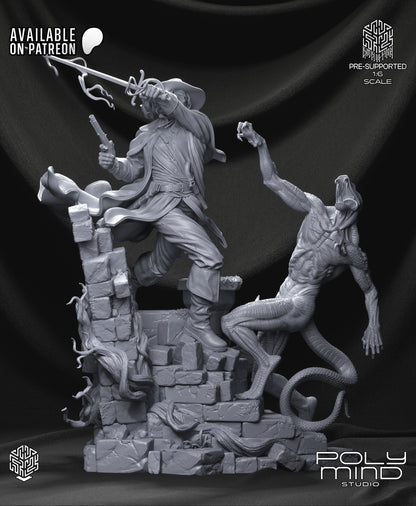 Solomon Kane Statue 3D-Printed Kit