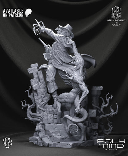 Solomon Kane Statue 3D-Printed Kit