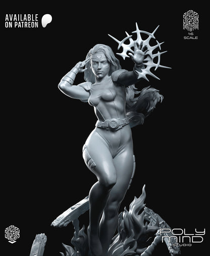 Jeane Grey Statue 3D-Printed Kit