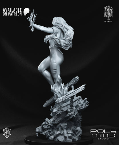 Jeane Grey Statue 3D-Printed Kit