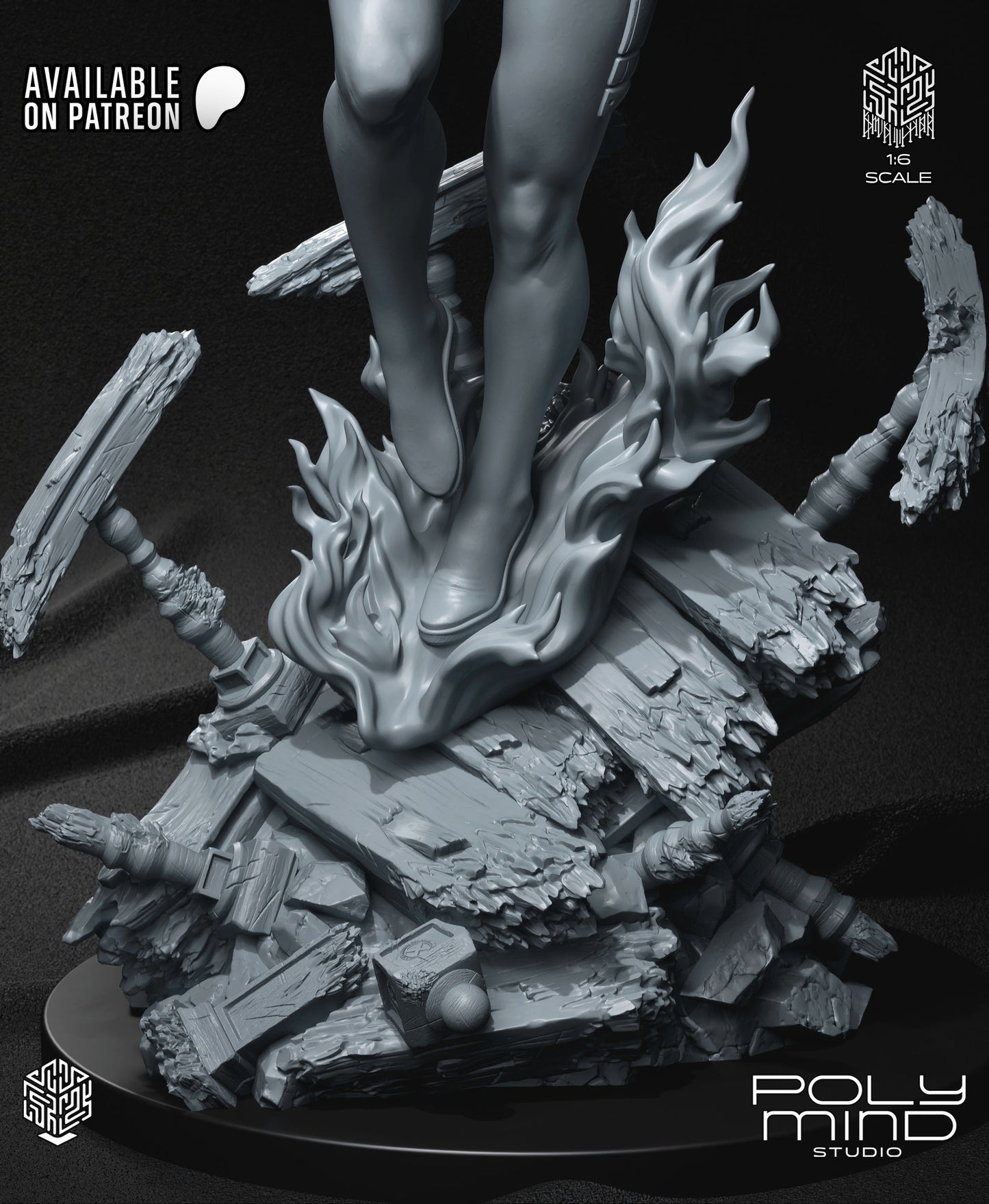 Jeane Grey Statue 3D-Printed Kit