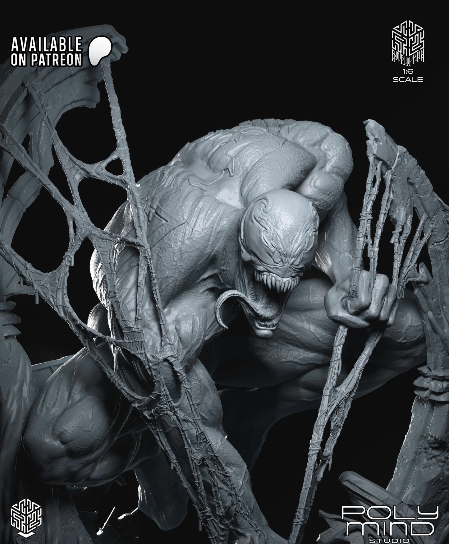Venom Statue 3D-Printed Kit