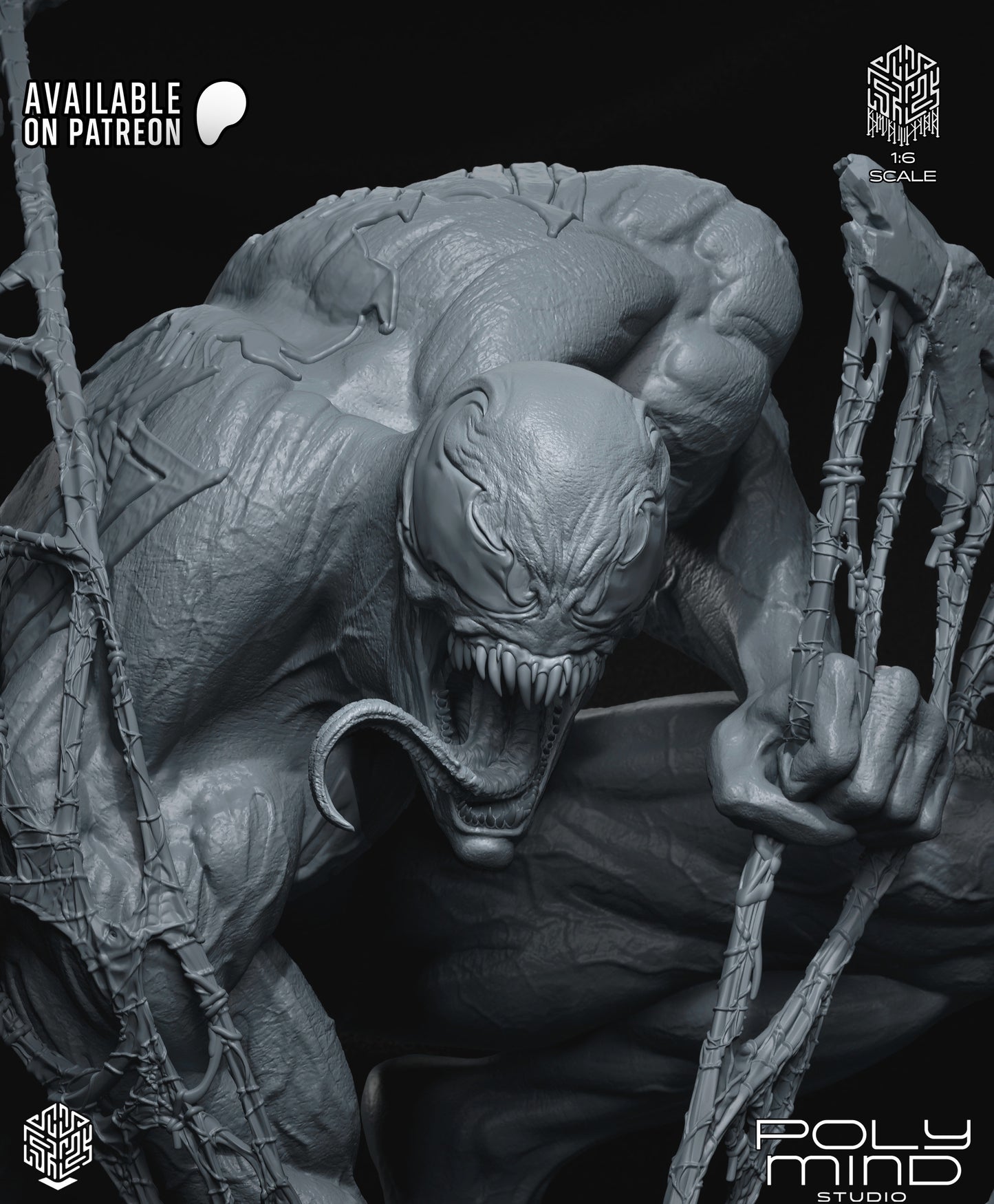 Venom Statue 3D-Printed Kit
