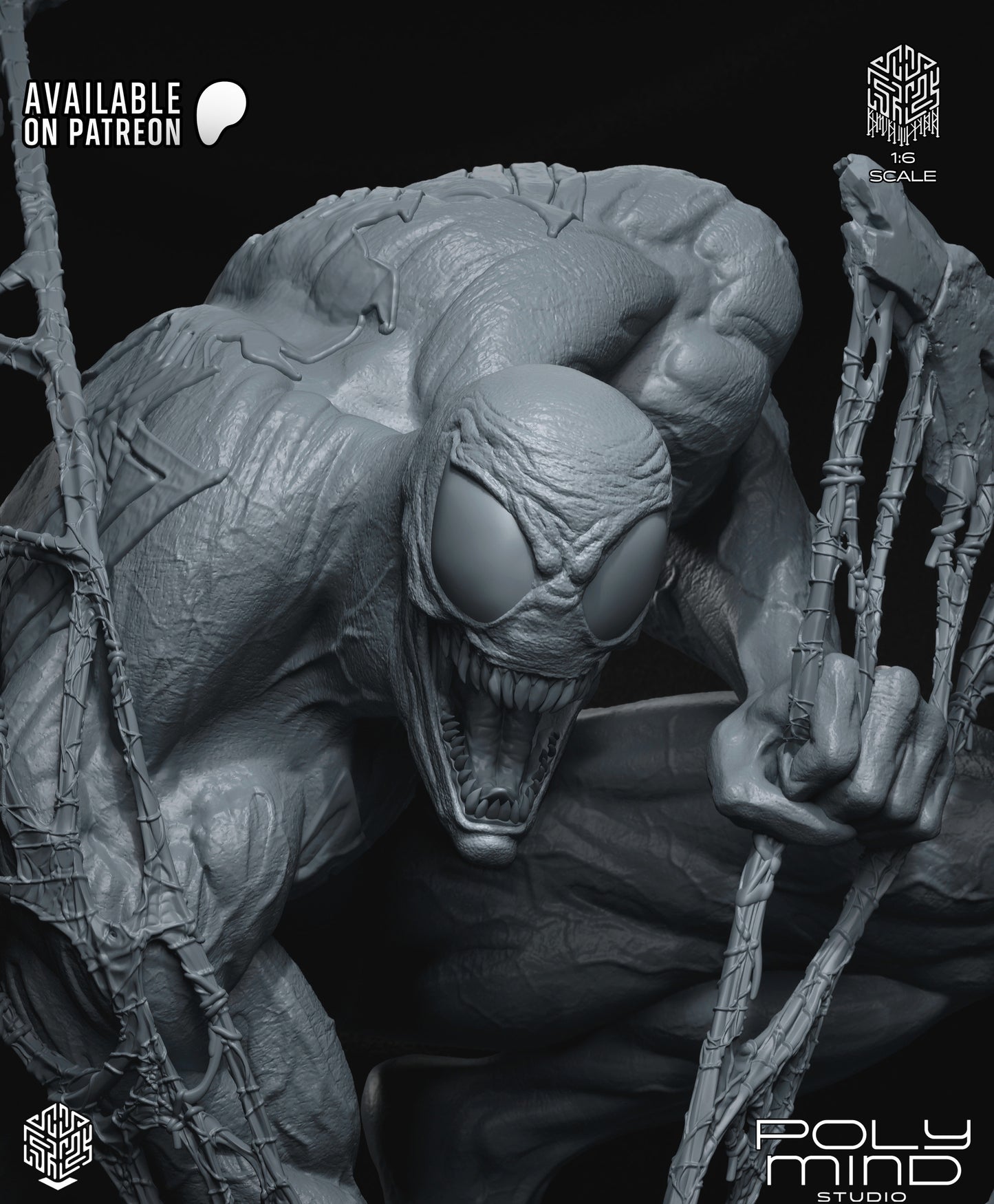 Venom Statue 3D-Printed Kit