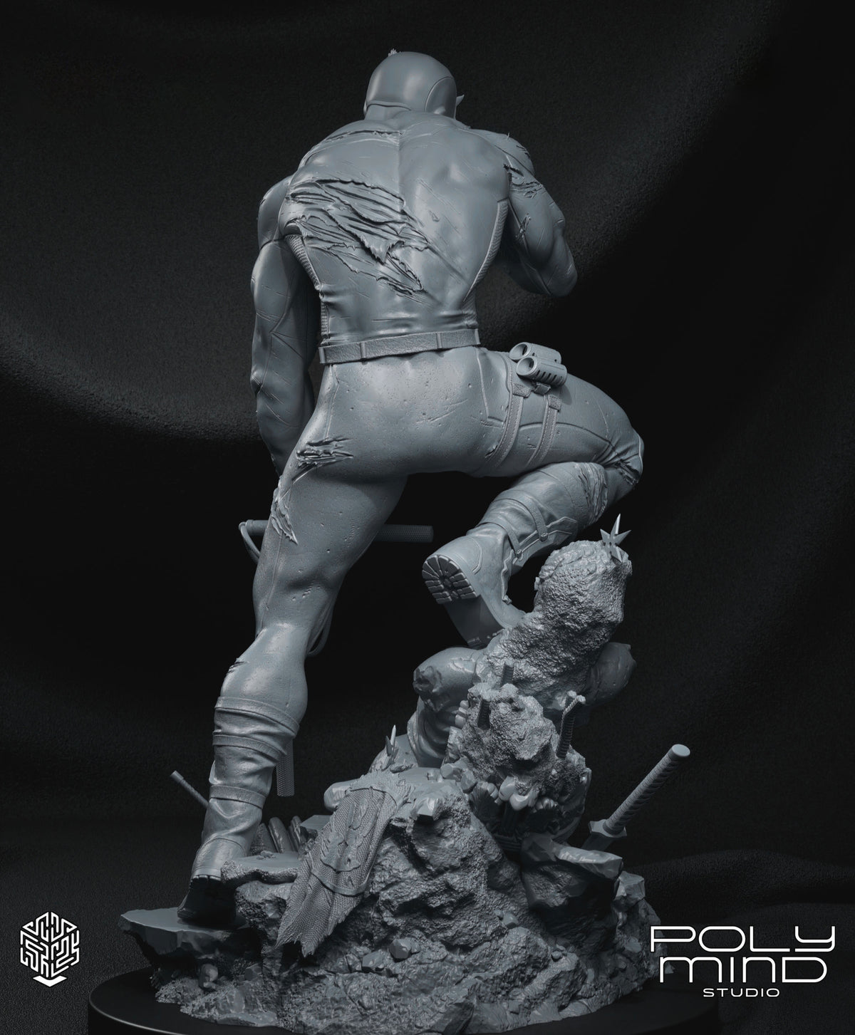 Dare Devil Statue 3D-Printed Kit