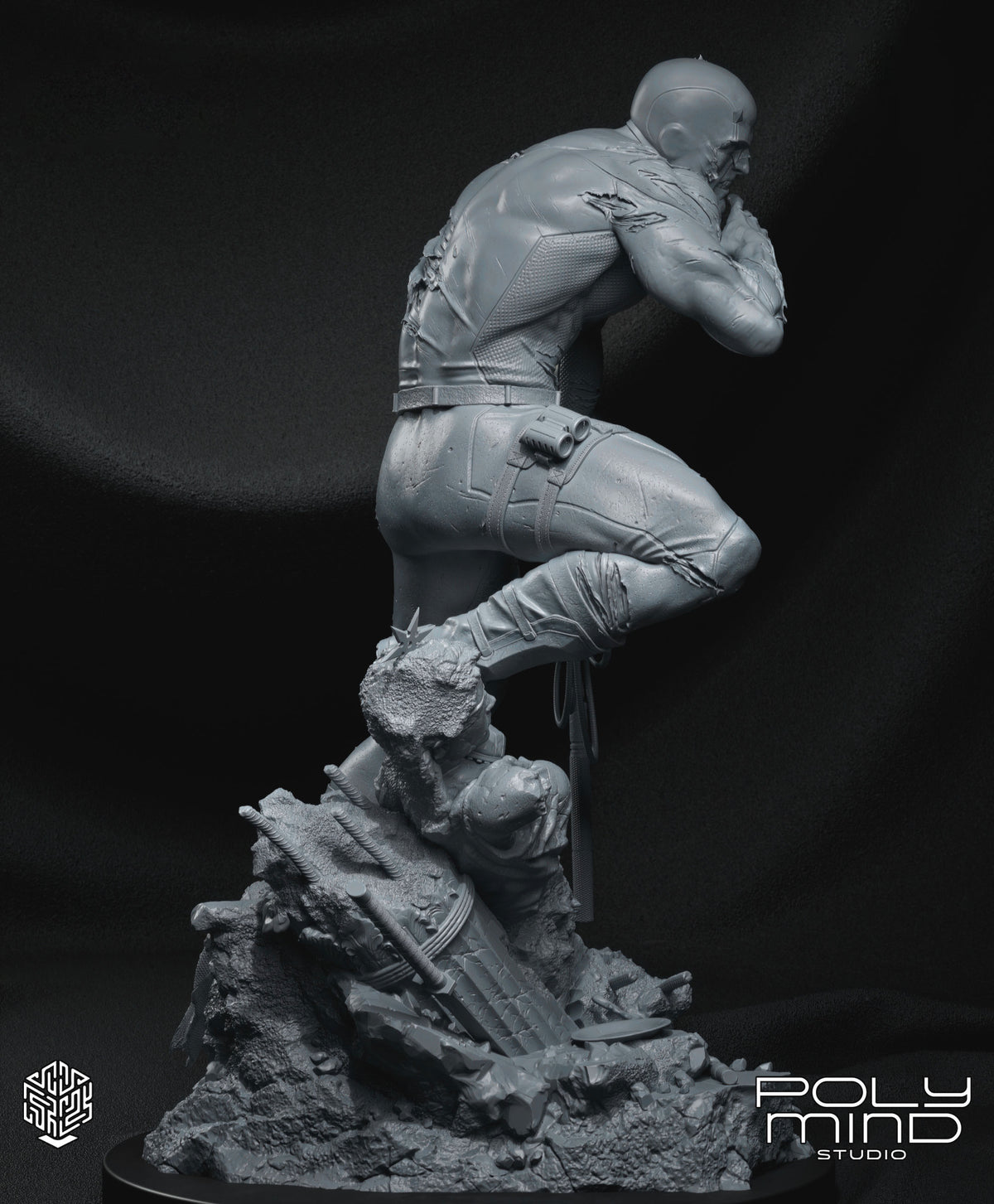Dare Devil Statue 3D-Printed Kit
