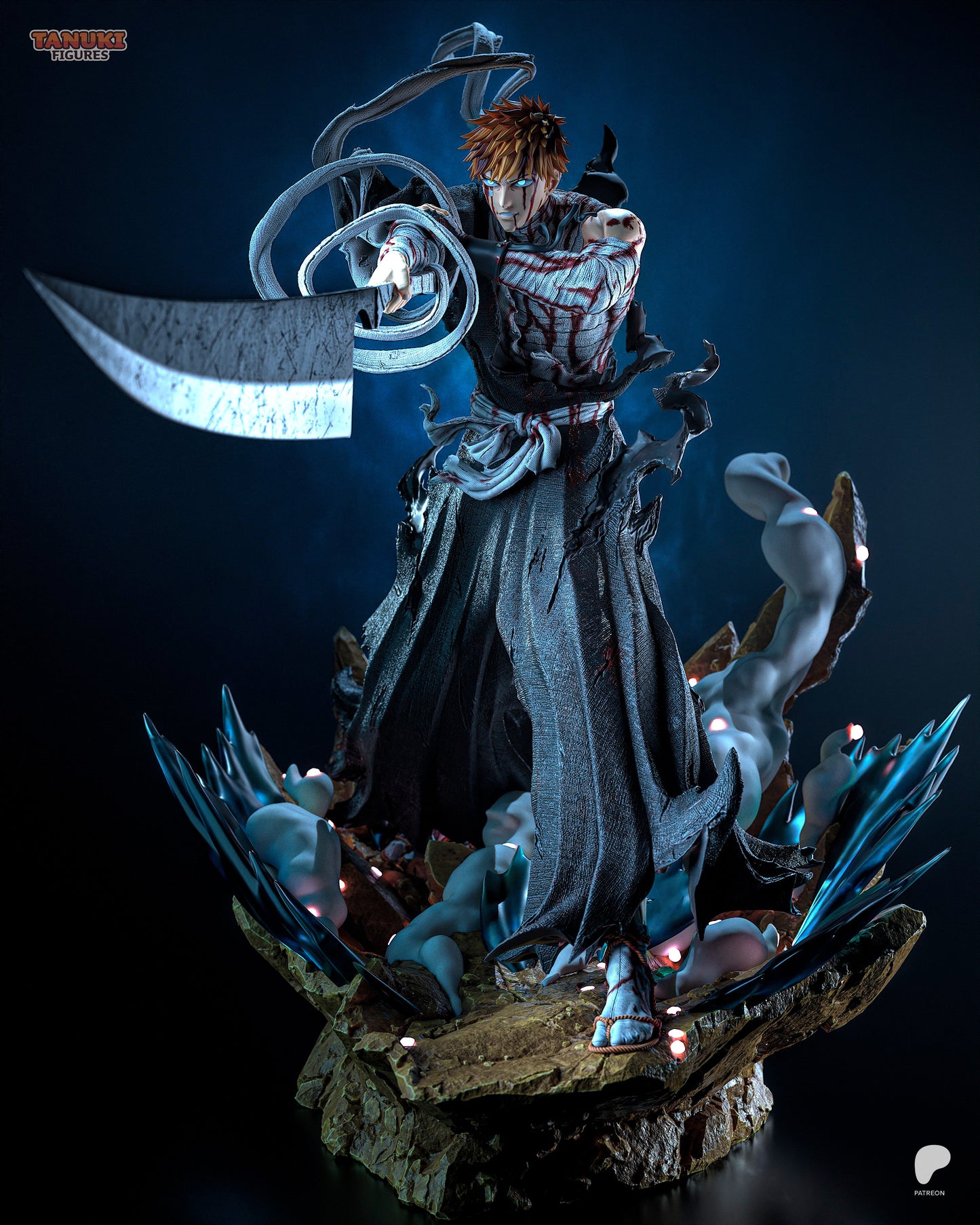 Ichigo (Bleach) Statue 3D-Printed Kit