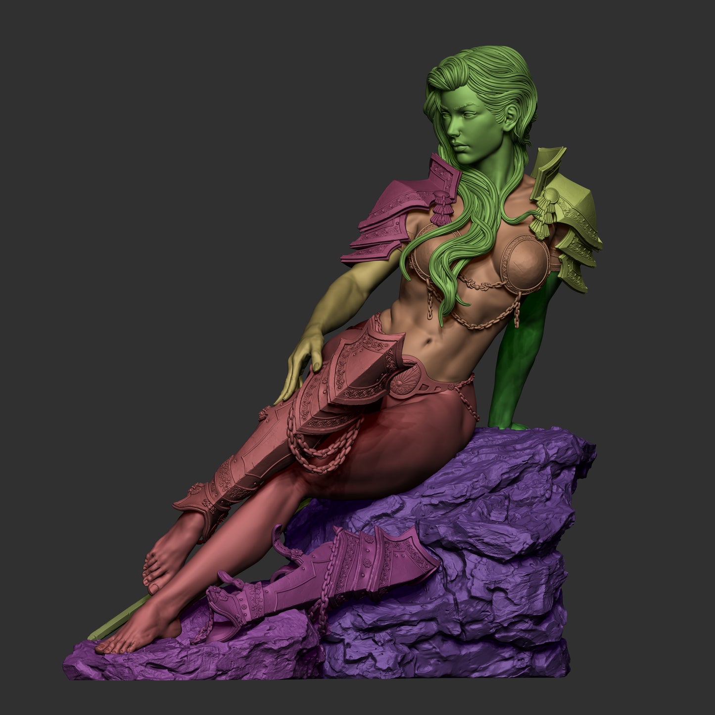 The Ember Queen Statue 3D-Printed Kit
