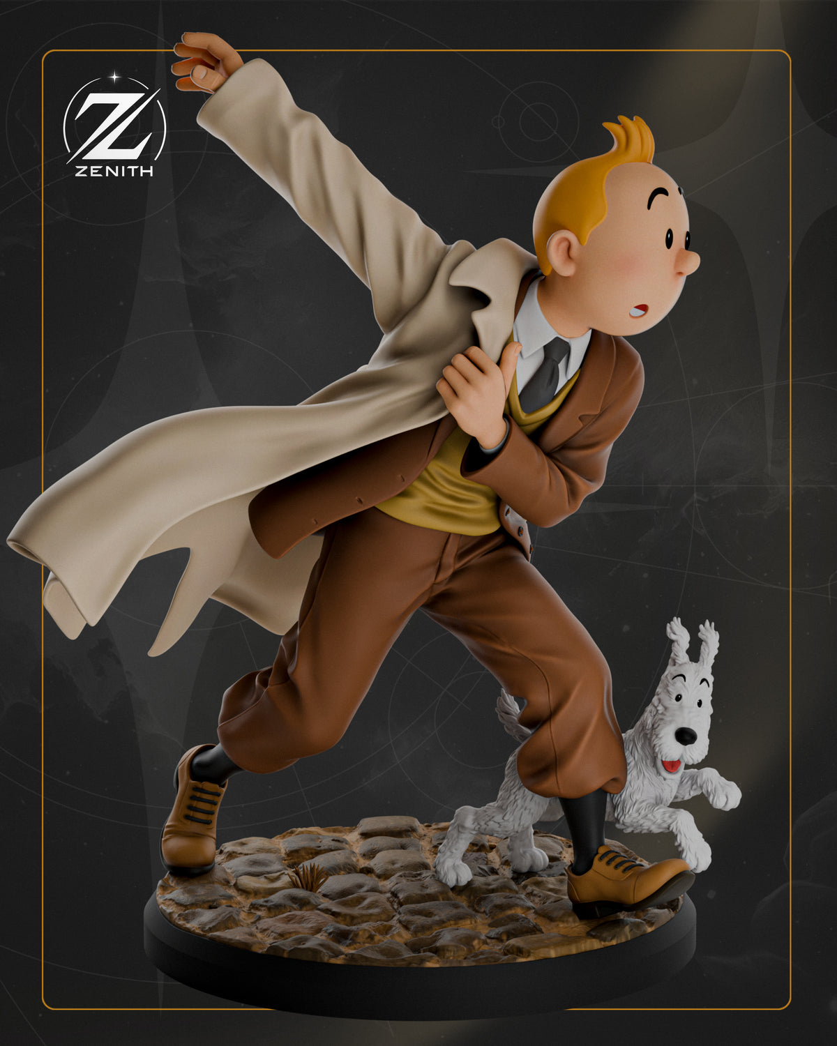 Tintin Statue 3D-Printed Kit