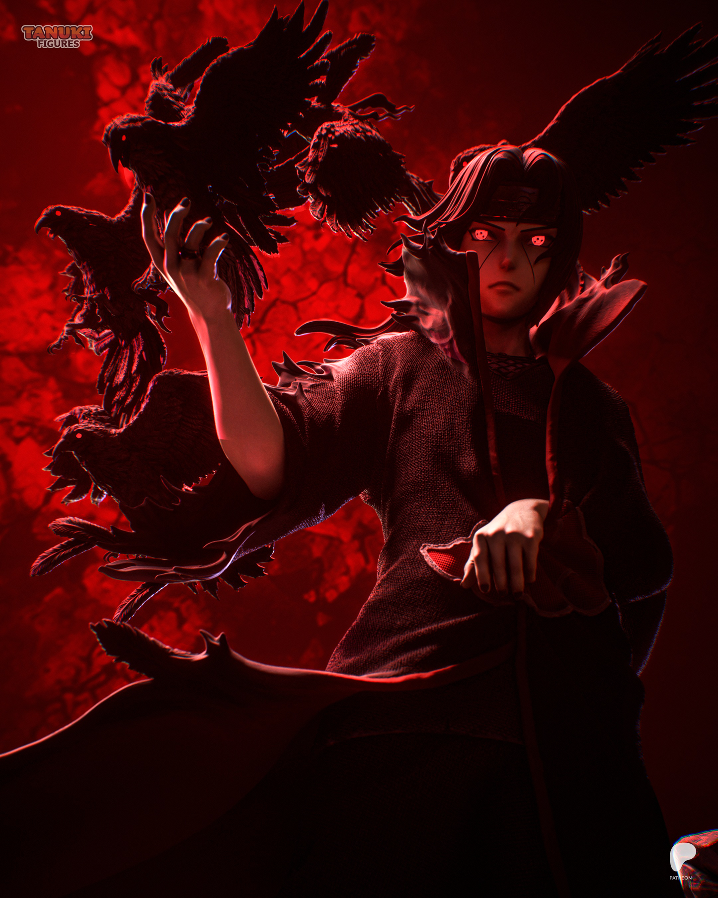Itachi Statue 3D-Printed Kit