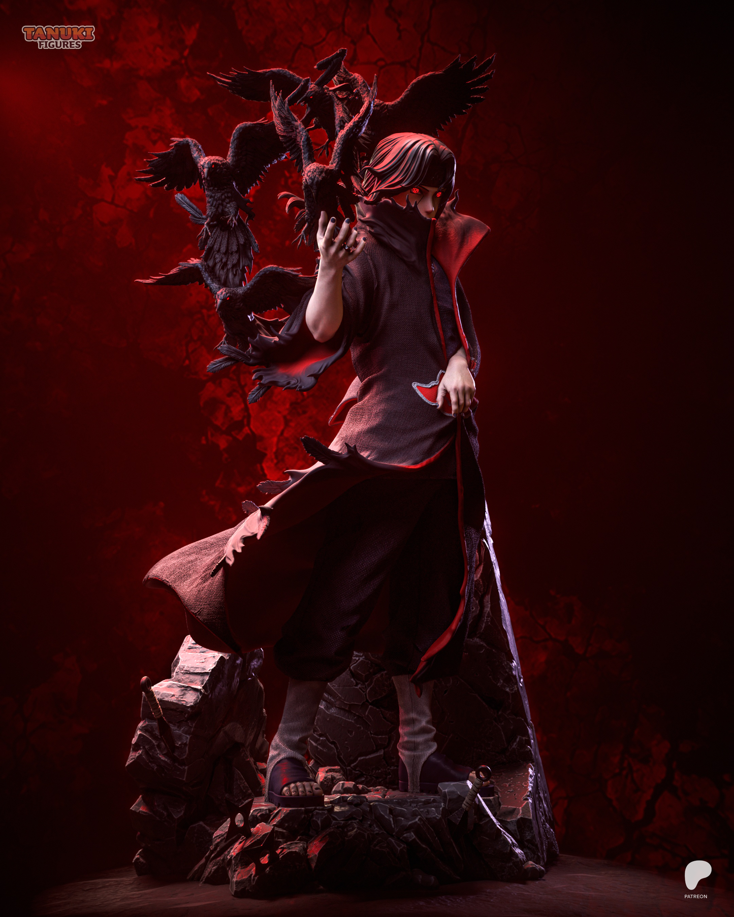Itachi Statue 3D-Printed Kit