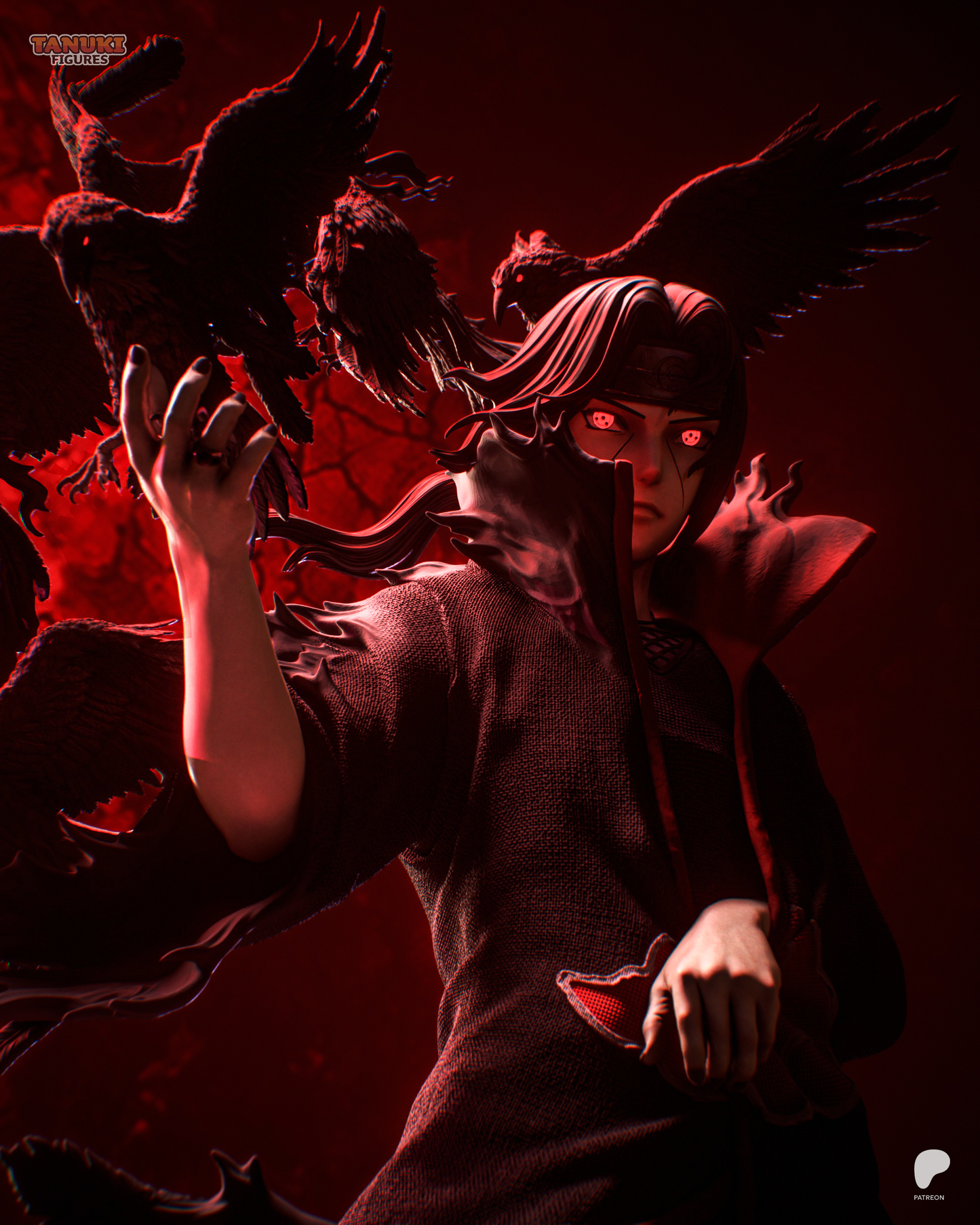 Itachi Statue 3D-Printed Kit
