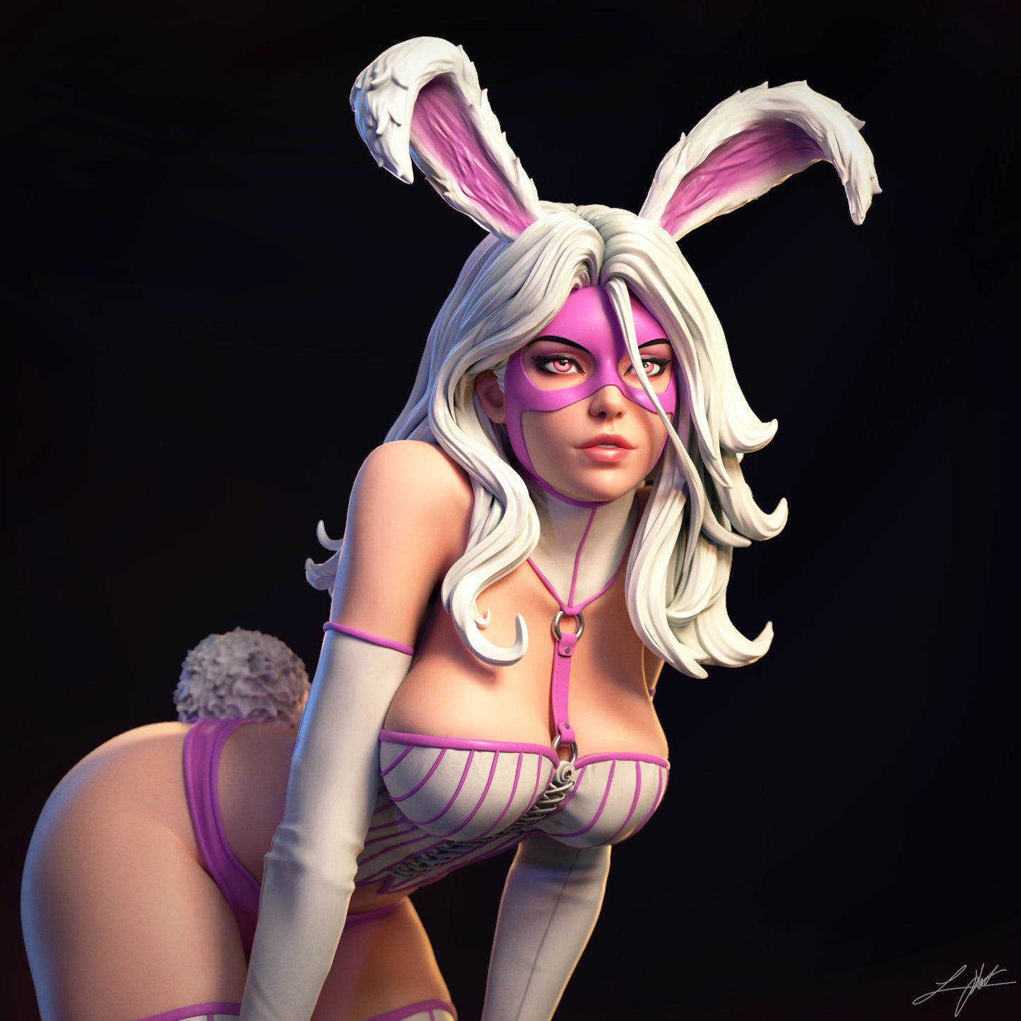 White Rabbit Statue
