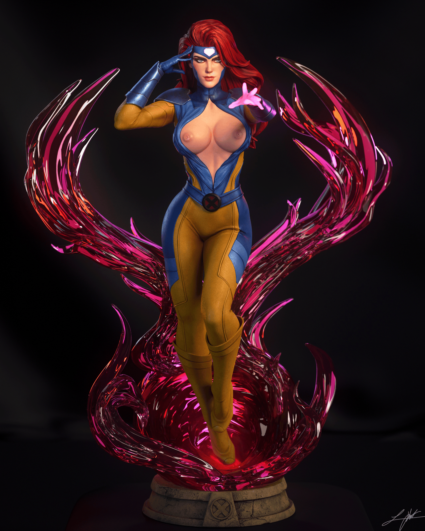 Jean Grey Statue 3D-Printed