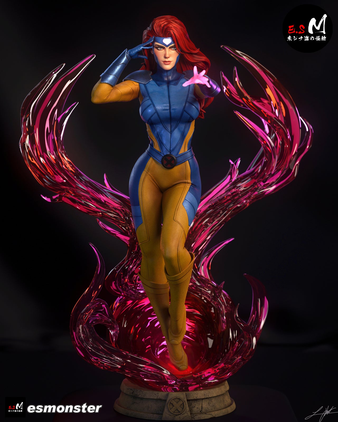 Jean Grey Statue 3D-Printed