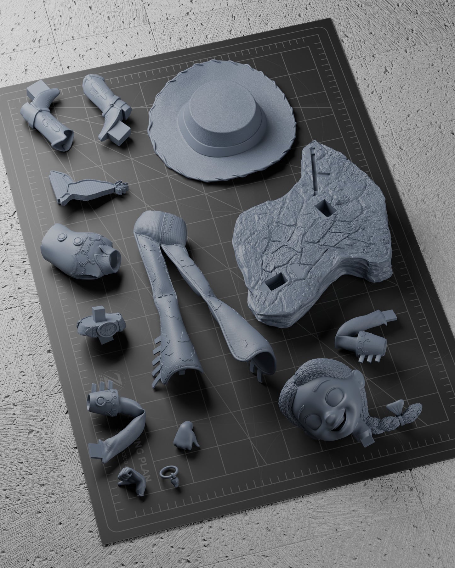 Jessie Statue 3D-Printed Kit