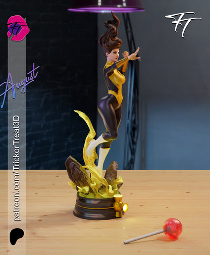 Jessica Cruz Green/ Yellow Lantern Statue 3D-Printed Kit