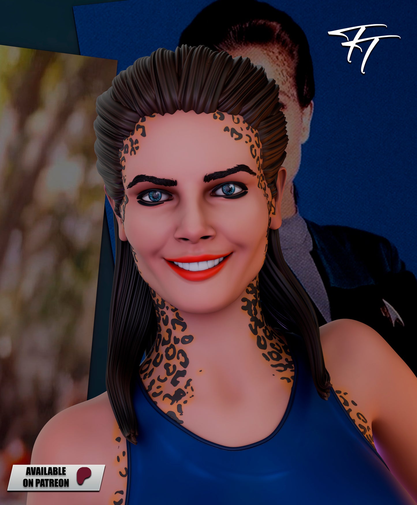 Jadzia Dax Statue 3D-Printed Kit