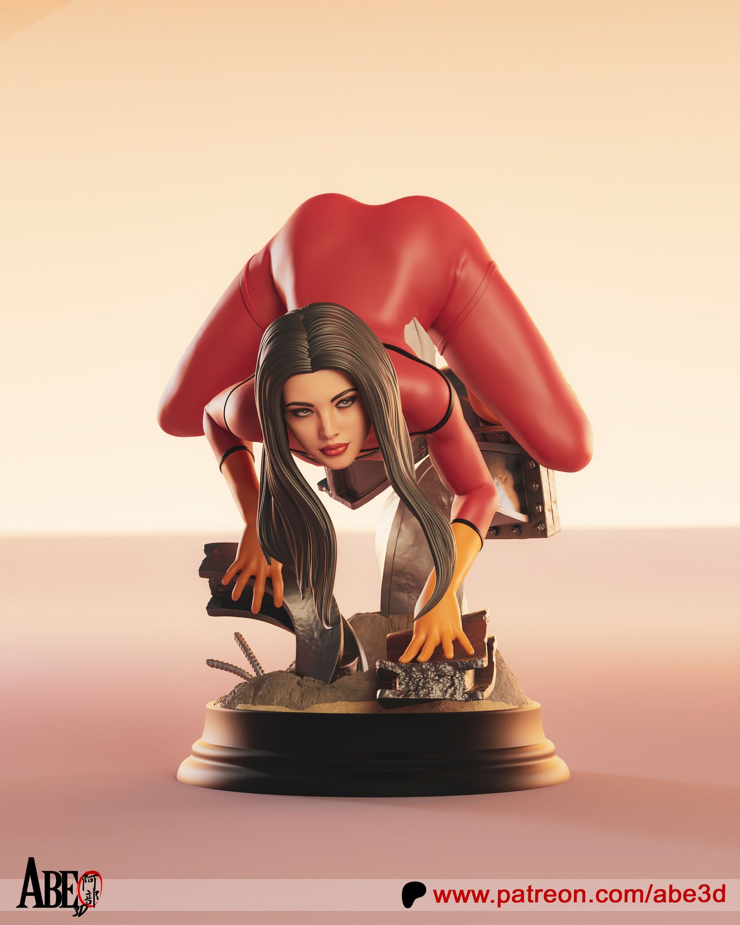 Jessica Drew Spiderwoman Statue 3D-Printed Kit