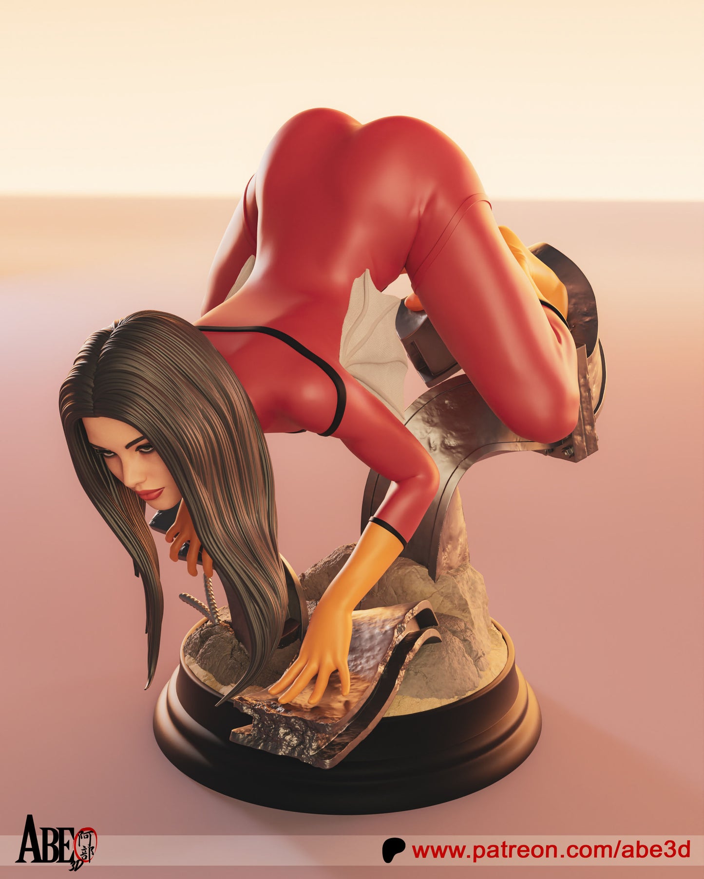 Jessica Drew Spiderwoman Statue 3D-Printed Kit