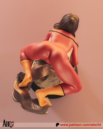 Jessica Drew Spiderwoman Statue 3D-Printed Kit