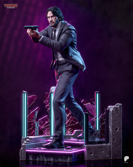 John Wick Statue 3D-Printed Kit