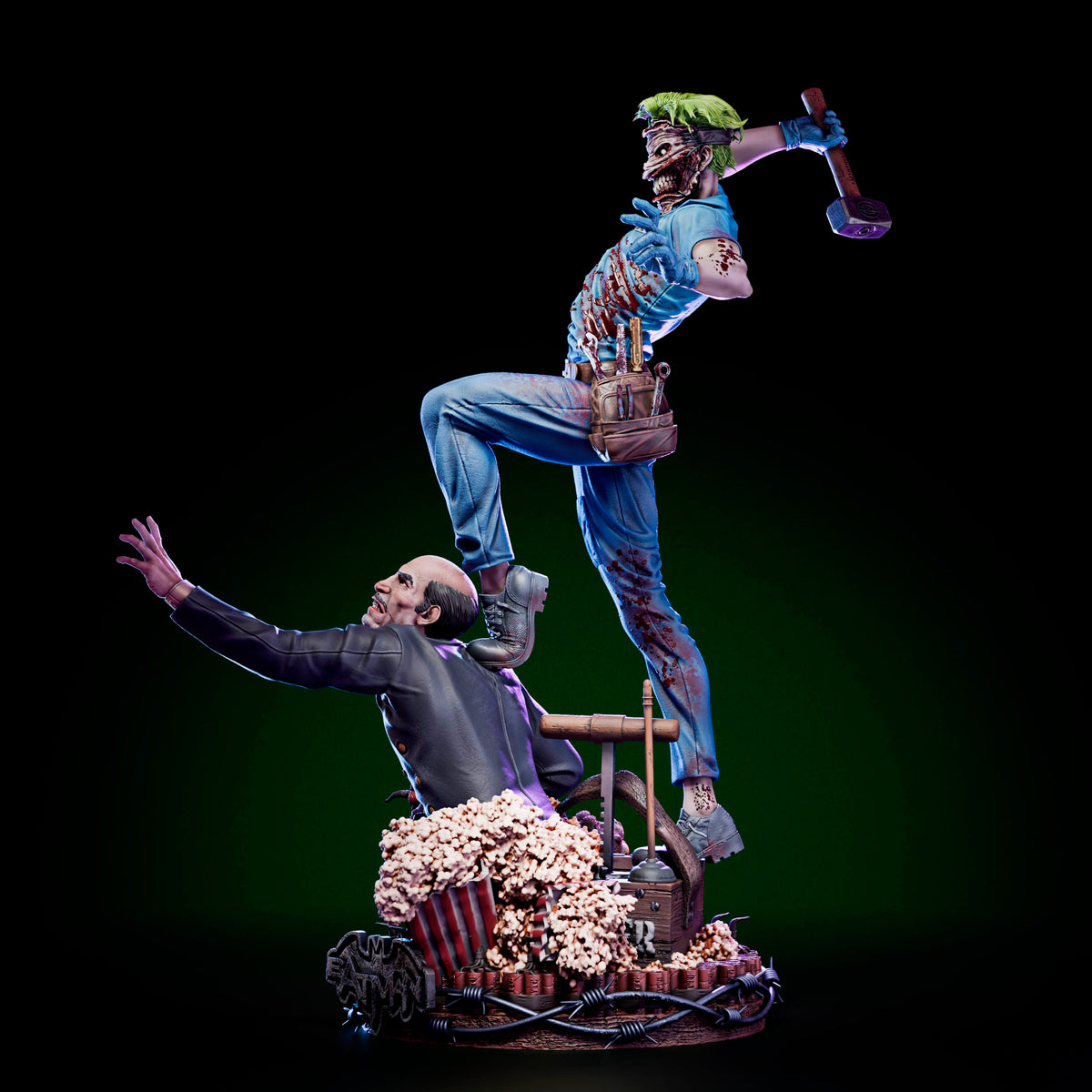 Joke Face Off Statue 3D-Printed Kit