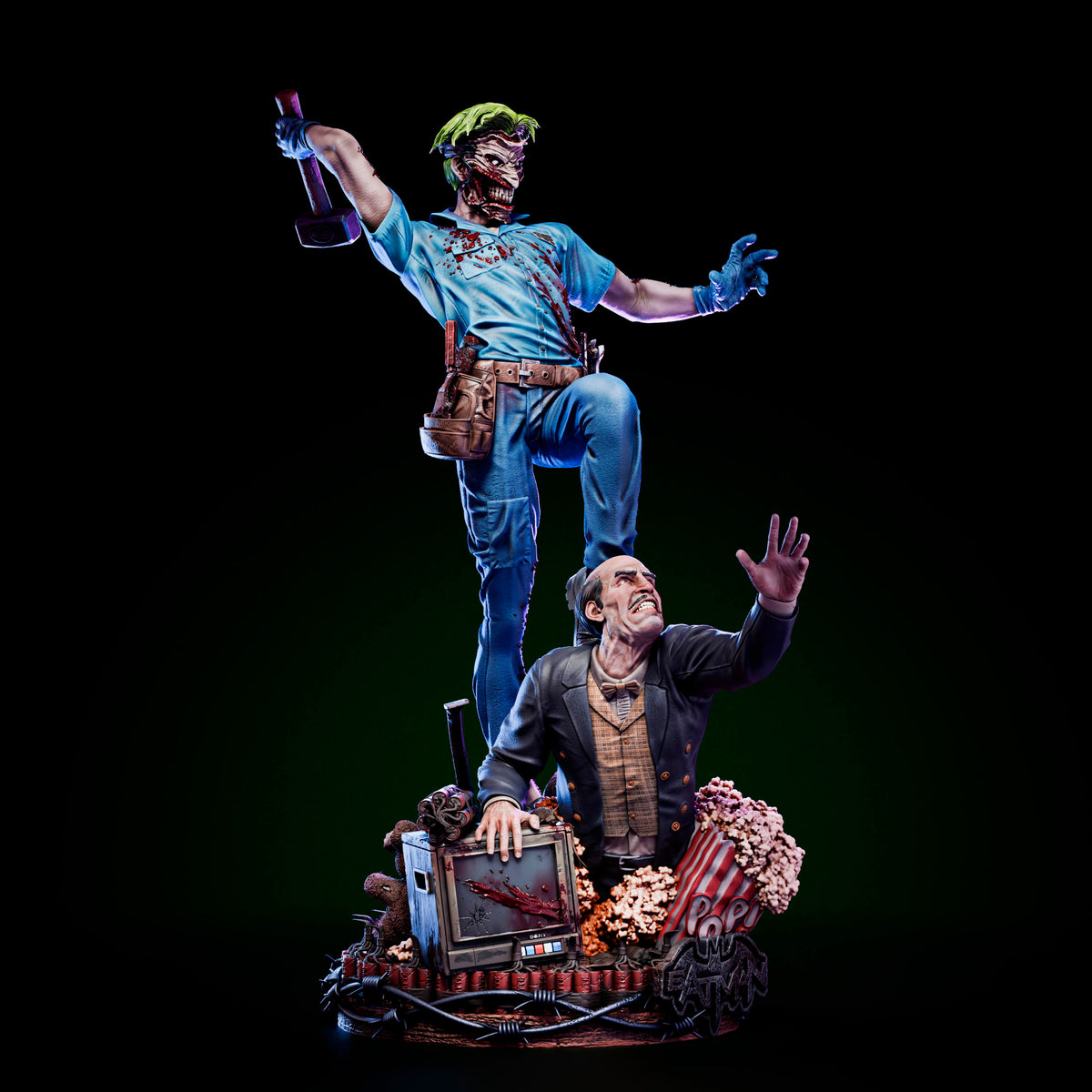 Joke Face Off Statue 3D-Printed Kit