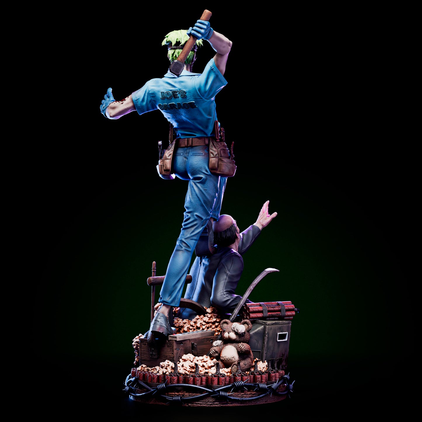 Joke Face Off Statue 3D-Printed Kit