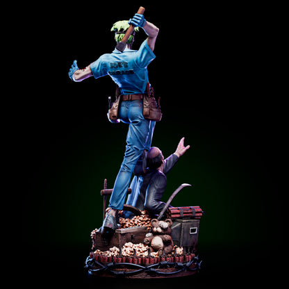 Joke Face Off Statue 3D-Printed Kit